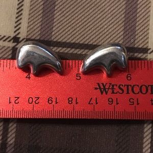 Southwestern bear pierced earrings.